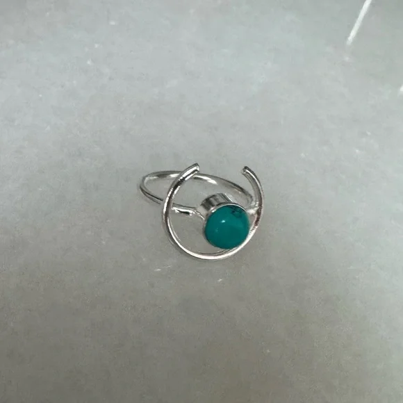 NWOT Sundance Cat’s Cradle Ring, Turquoise, Sterling Silver - Picture 4 of 6